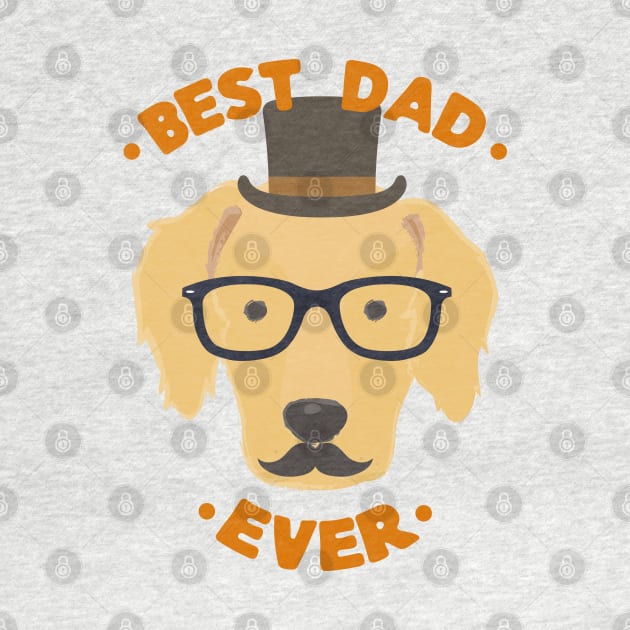 Best Dad Ever | Golden Retriever Dog Daddy | Fur Parents | Dog Dad Gifts | Fathers Day Gifts | Dog Lover Gifts by mschubbybunny